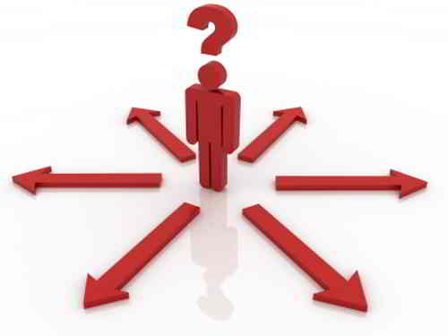 Person with question mark